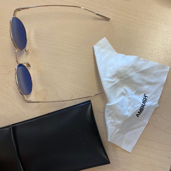 AMBUSH Karlheinz Round Lens Metal Sunglasses - Picture 7 of 11